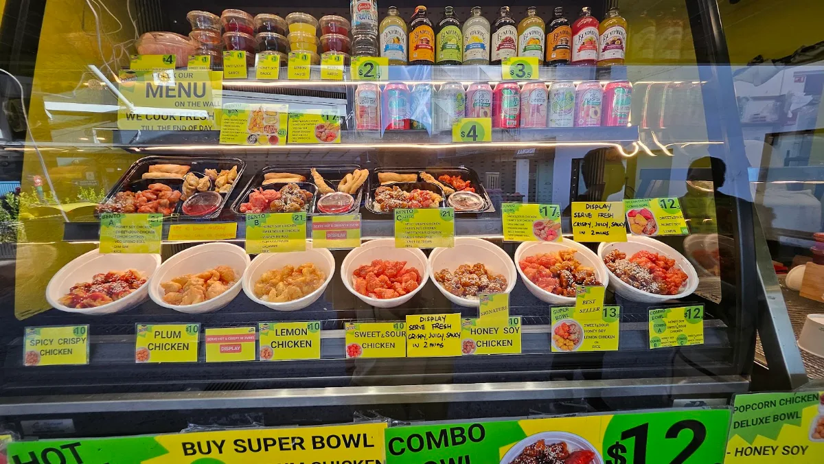 Menu, supachic fried chicken (Sushwich)