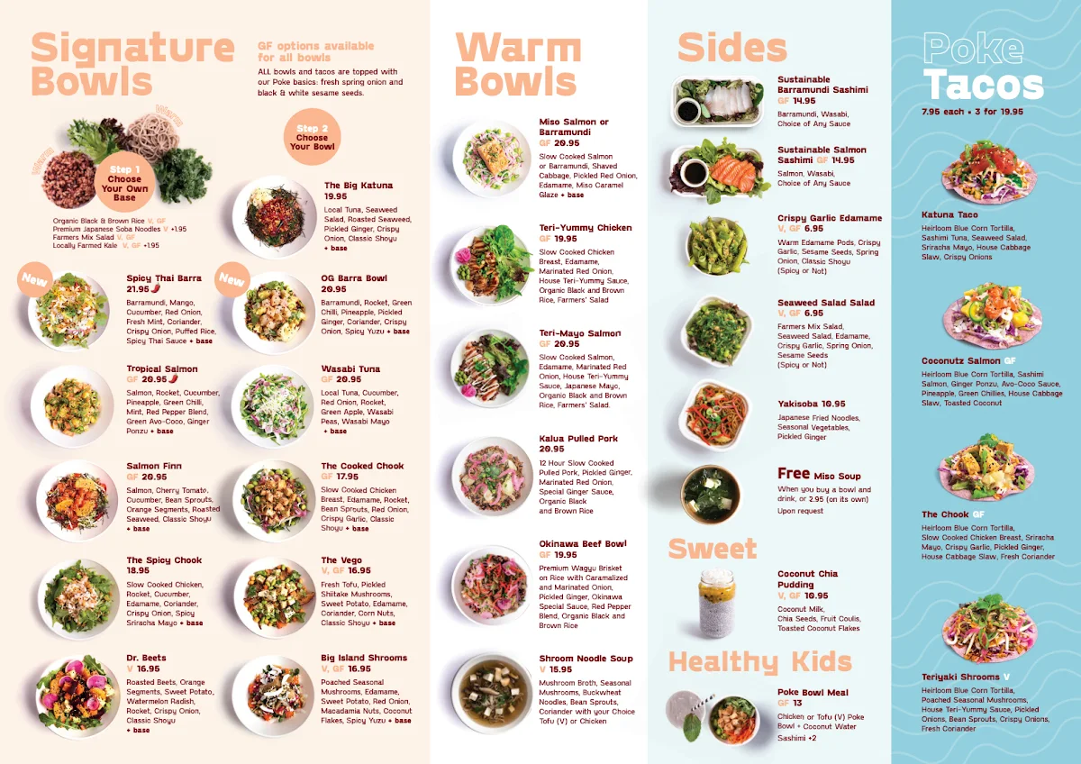 Menu, FINN POKE NEWCASTLE
