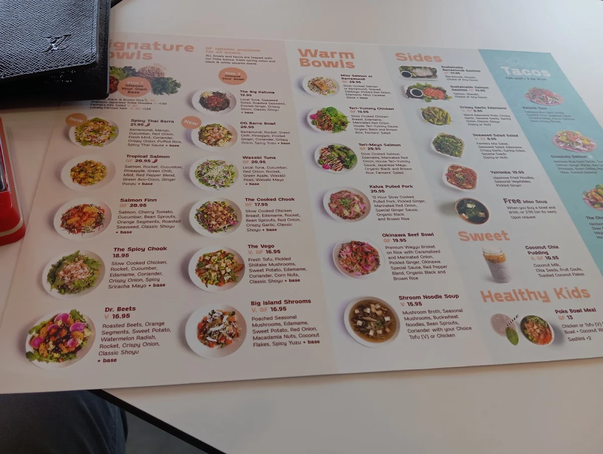 Menu, FINN POKE NEWCASTLE
