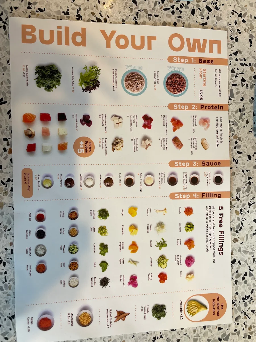 Menu, FINN POKE NEWCASTLE