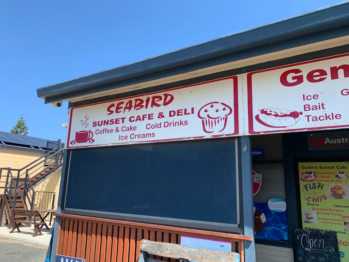 Menu, Seabird Sunset Cafe