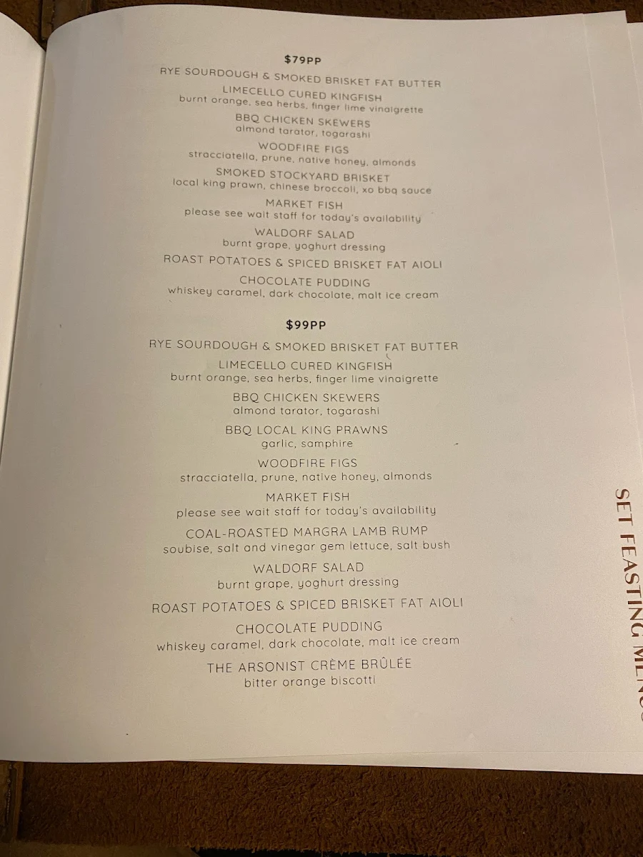 Menu, The Arsonist