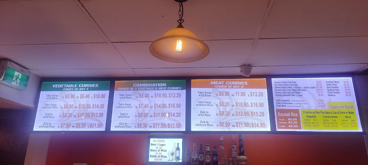 Menu, North Indian Cuisine