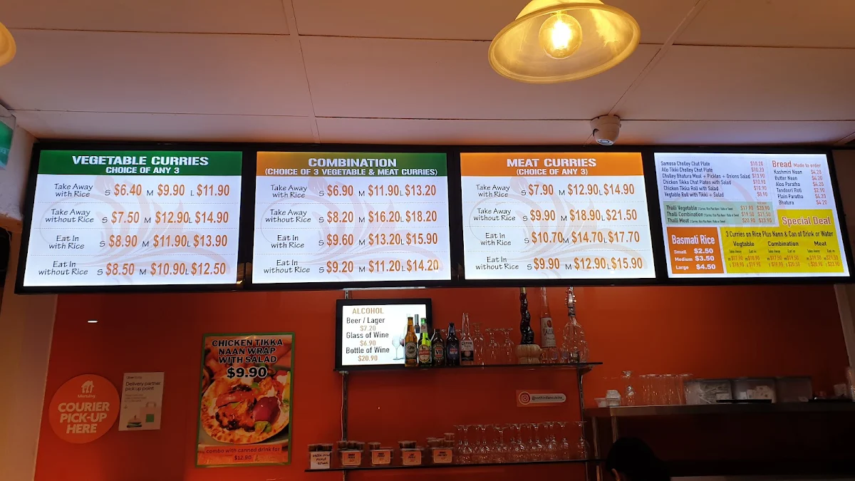 Menu, North Indian Cuisine