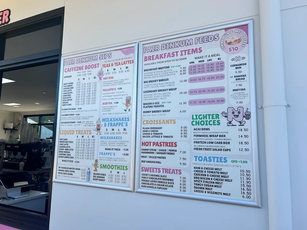 Menu, Nelley's Drive-Thru Ravenswood