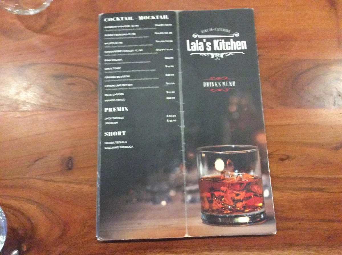 Menu, Lala’s Kitchen Boronia