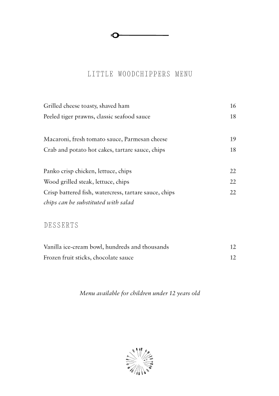 Menu, Woodcut