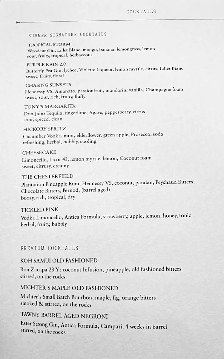 Menu, Woodcut