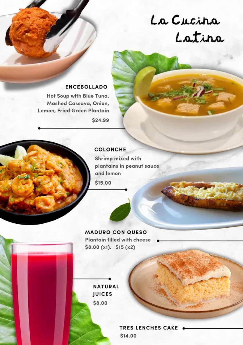 Menu, il Latino by Ecuadorian Corner