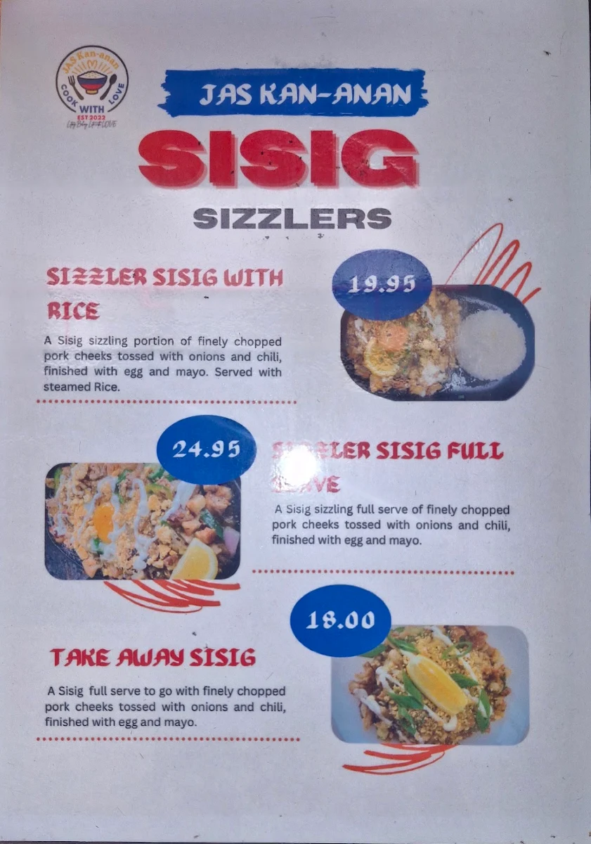 Menu, JAS Kan-anan