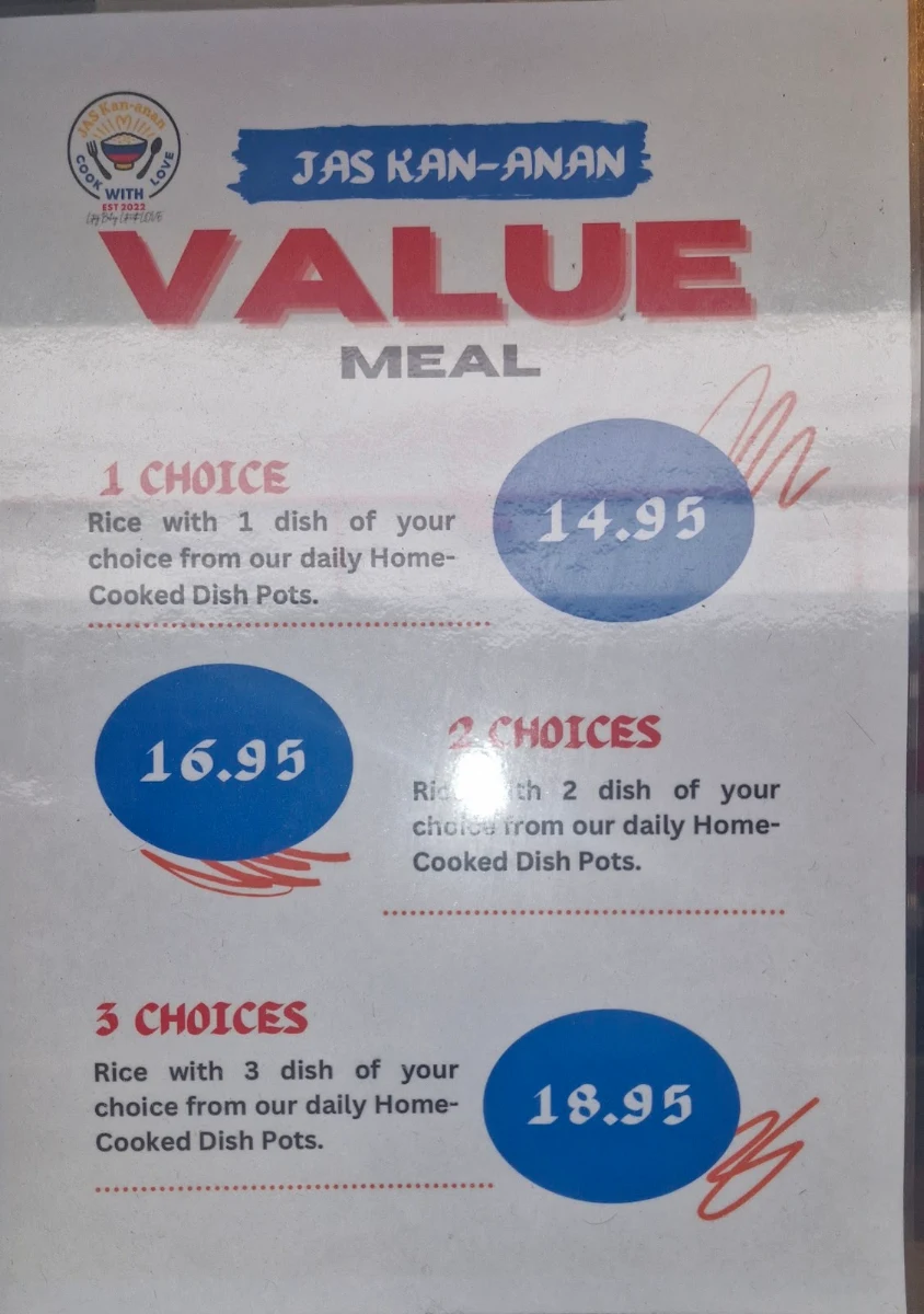 Menu, JAS Kan-anan