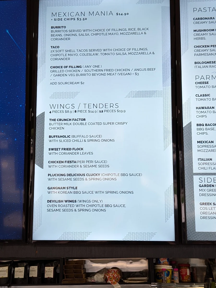 Menu, Blackburn Eatery