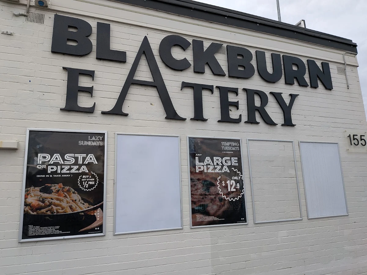 Menu, Blackburn Eatery