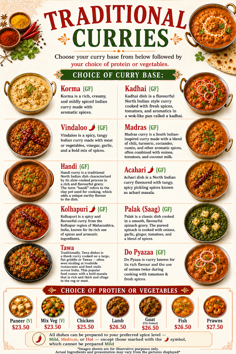Menu, Aastha Indian Restaurant