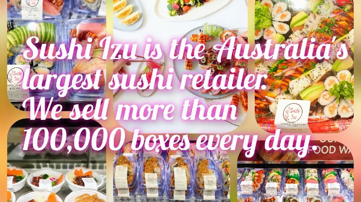 Menu, Sushi Izu in Woolworths