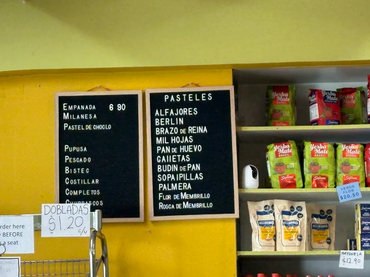 Menu, Paula Continental Cakes