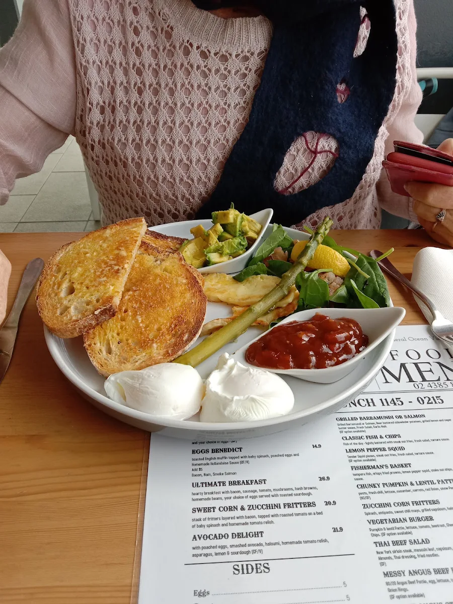 Menu, Wamberal Ocean View Cafe