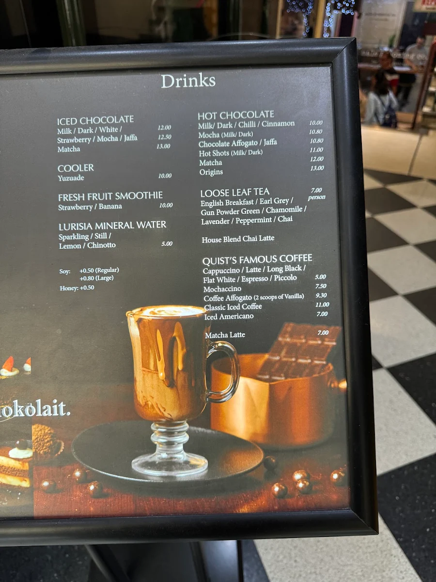 Menu, Caffé E Torta