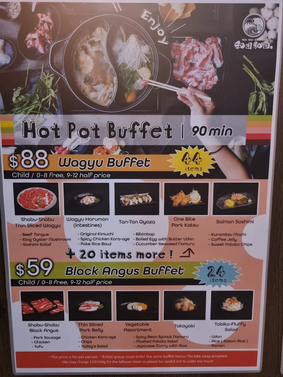 Menu, WAI-WAI Dining