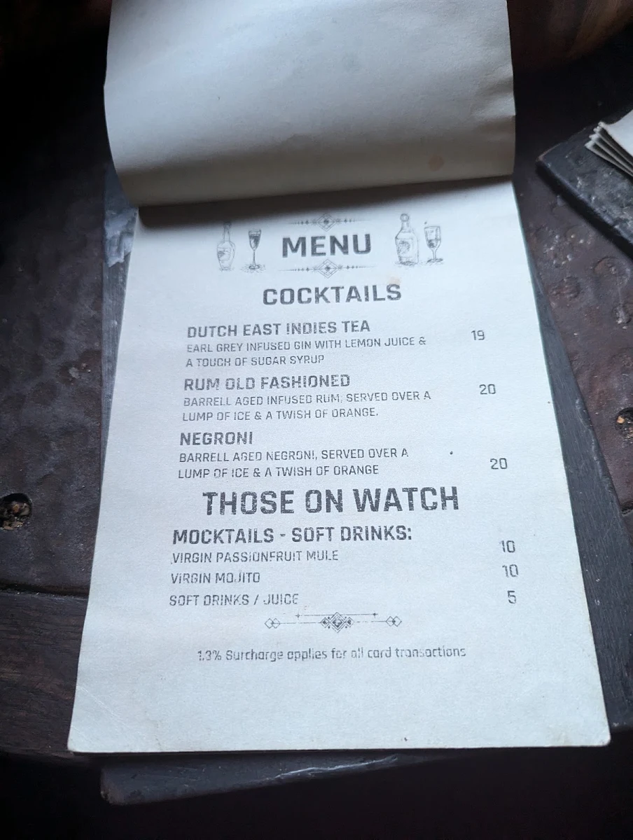 Menu, Darling Darling