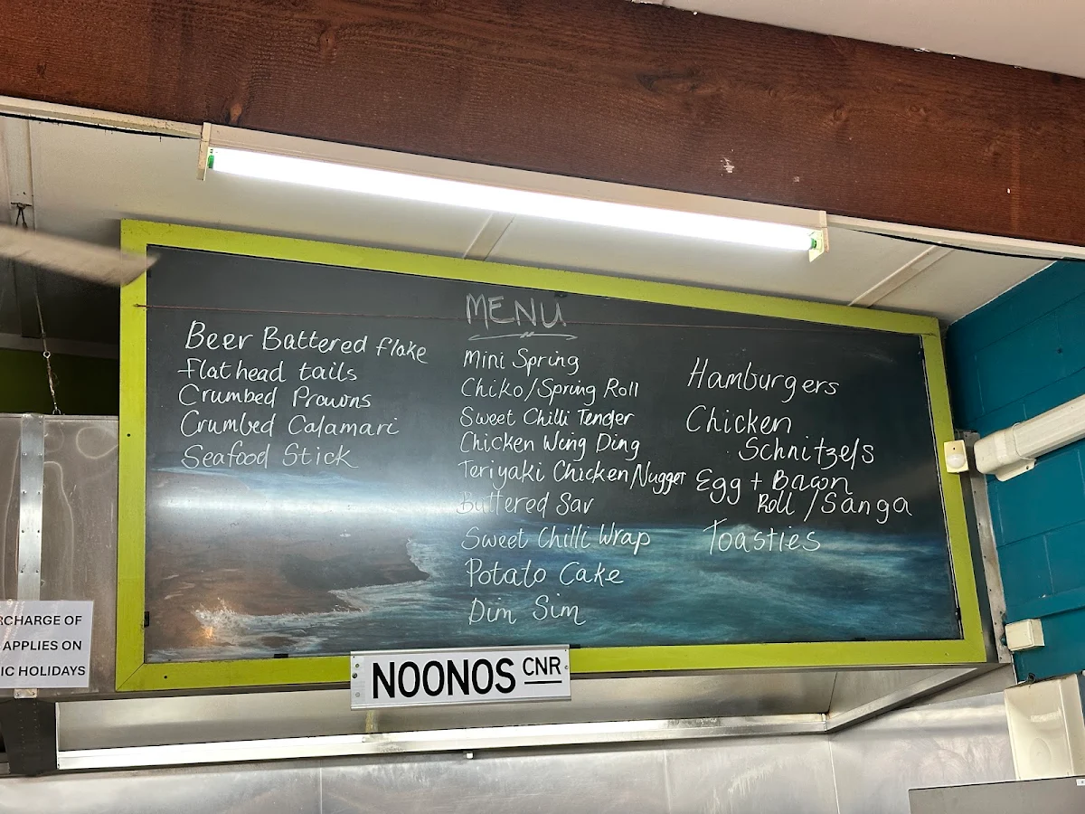 Menu, Peterborough General Store & Takeaway
