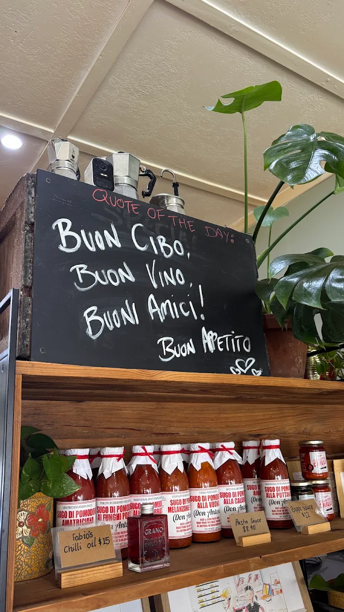 Menu, Aperitivo Cafe