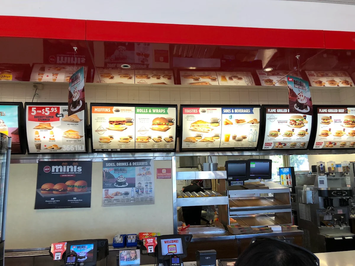 Menu, Hungry Jack's Burgers Geraldton