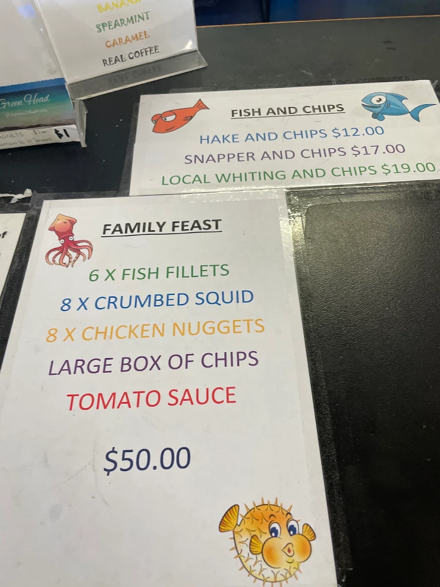 Menu, Dynamite Diner