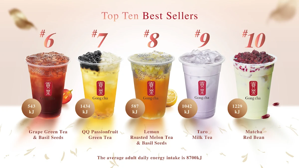 Menu, Gong Cha The Ponds