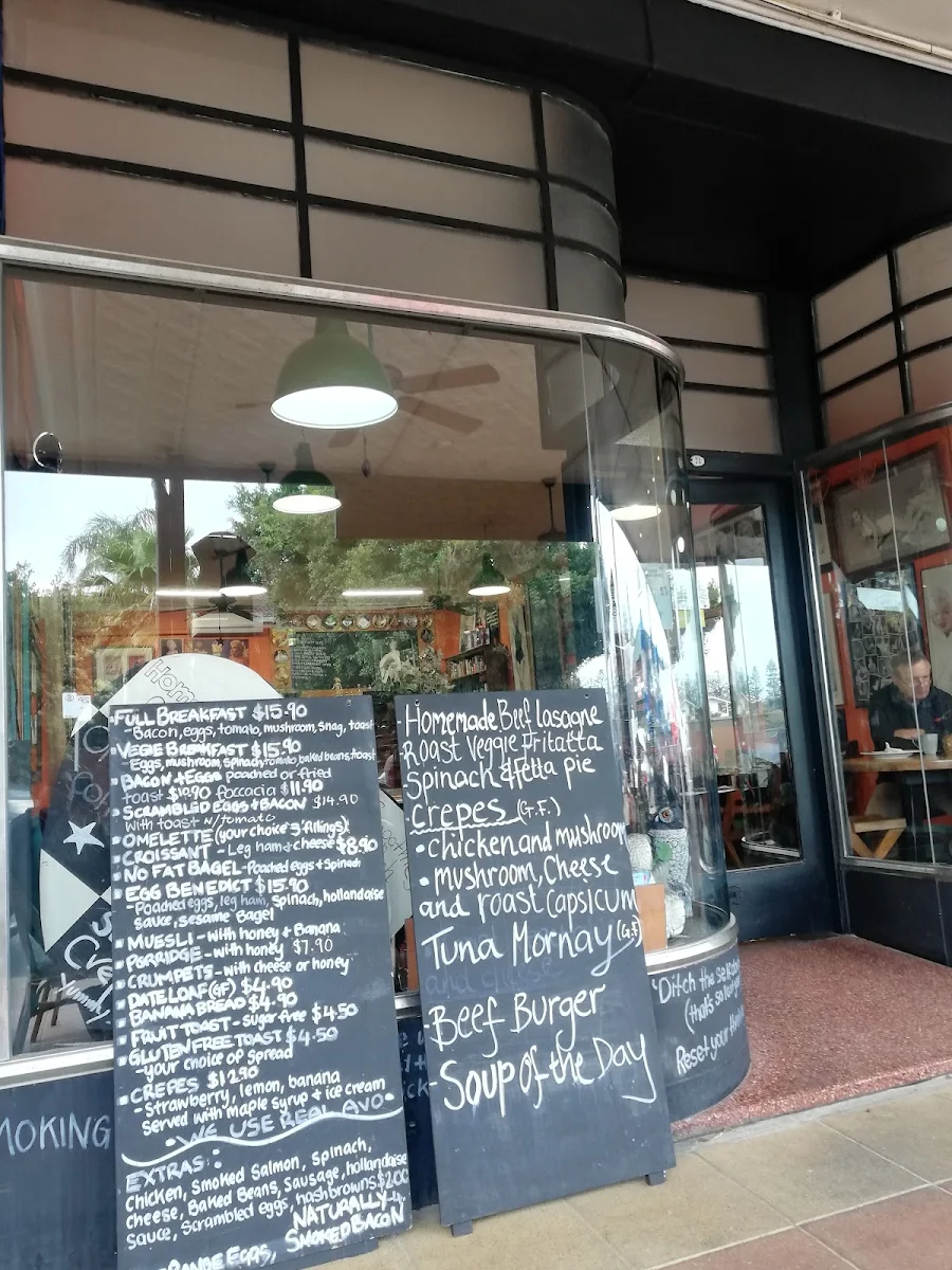 Menu, A Cafe Etc.