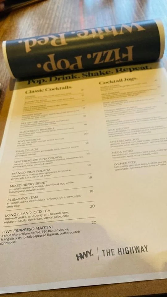 Menu, The Highway