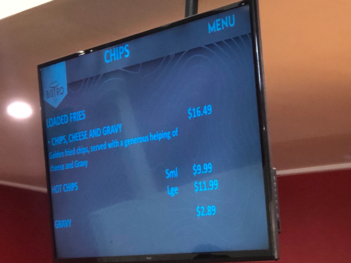 Menu, Blue Cow Bistro