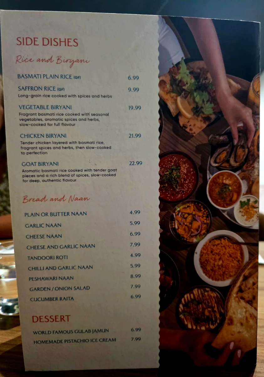 Menu, Two Fat Uncles