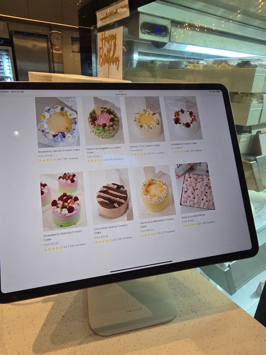 Menu, ENZE Barangaroo