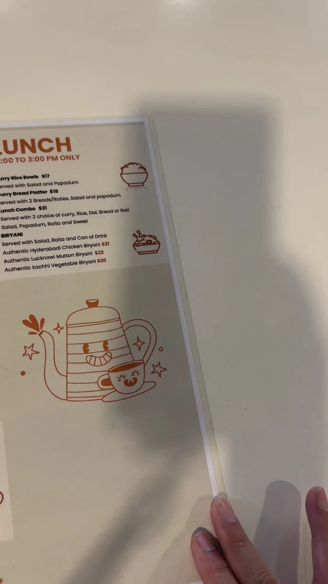 Menu, The Chai Nook (TCN) - Cafe & Restaurant