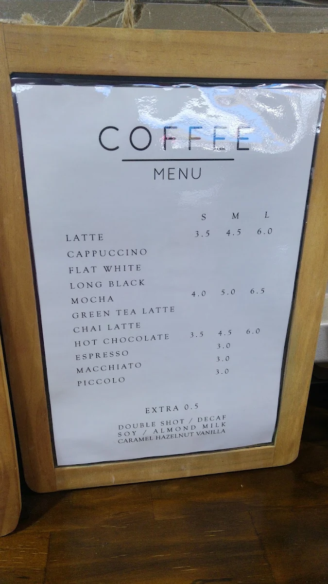 Menu, COFFEE ROOT