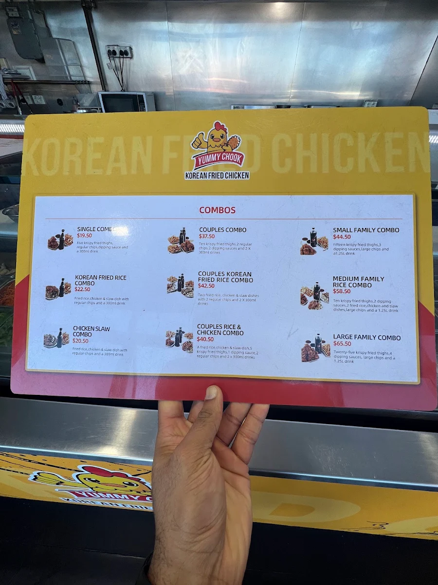 Menu, Wokinabox Northpark