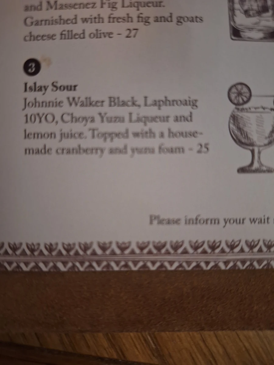 Menu, Jackalberry