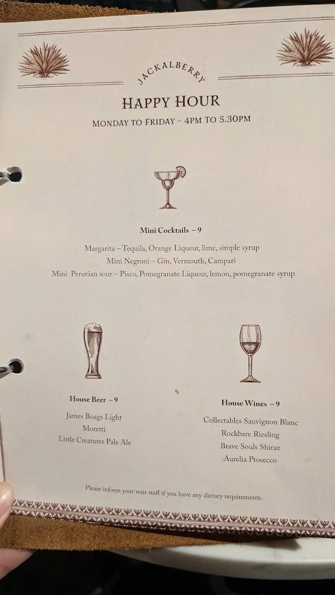 Menu, Jackalberry