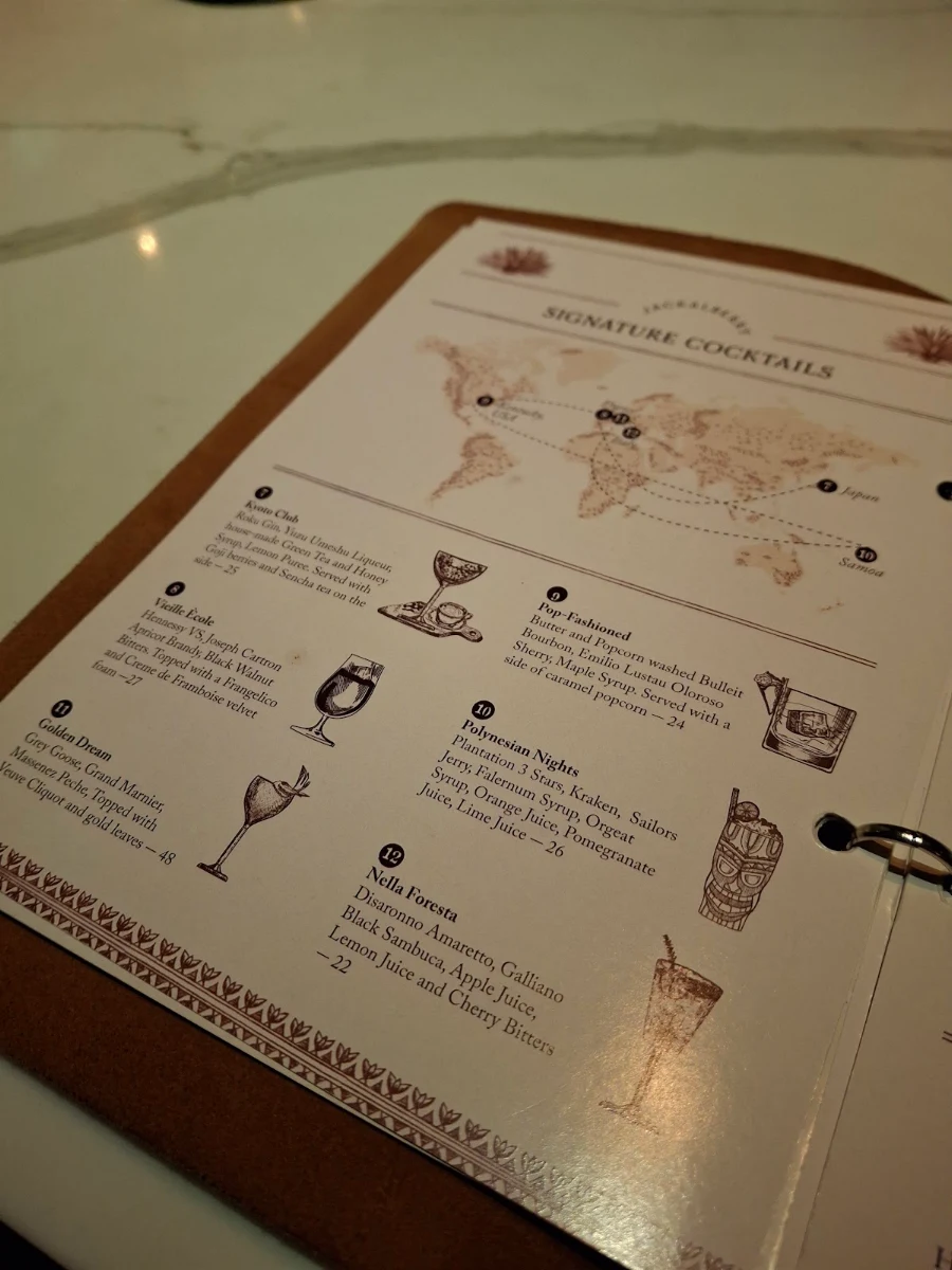Menu, Jackalberry