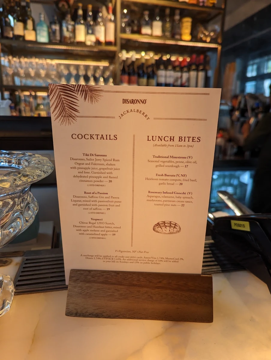 Menu, Jackalberry