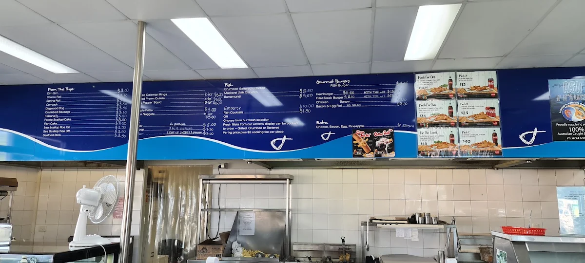 Menu, Tropical Seafood & Takeaway Townsville