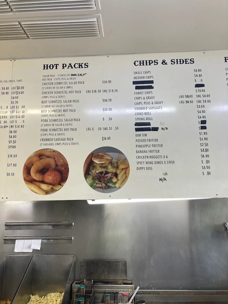 Menu, Nuriootpa Chicken Centre & Deli