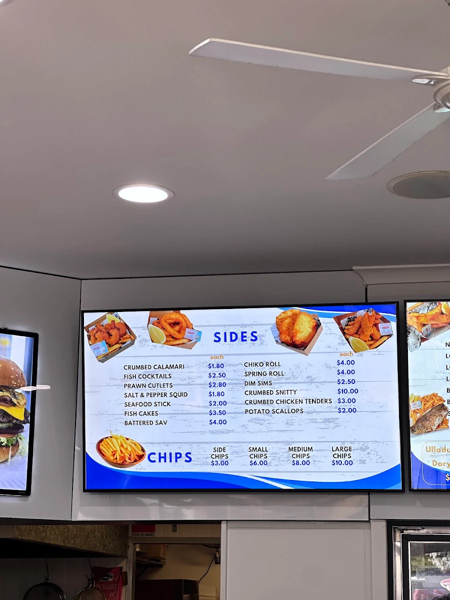 Menu, Husky Fresh Fish & Chip Co