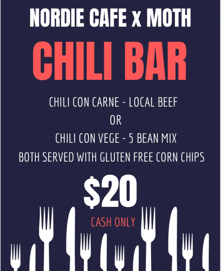 Menu, Nordie Café