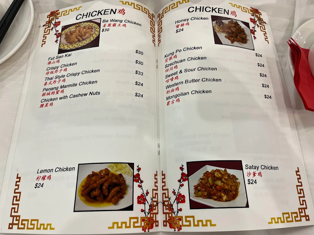 Menu, Pinn's Palace