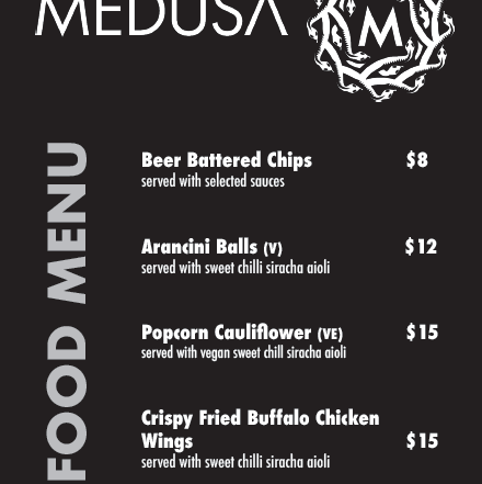 Menu, Medusa