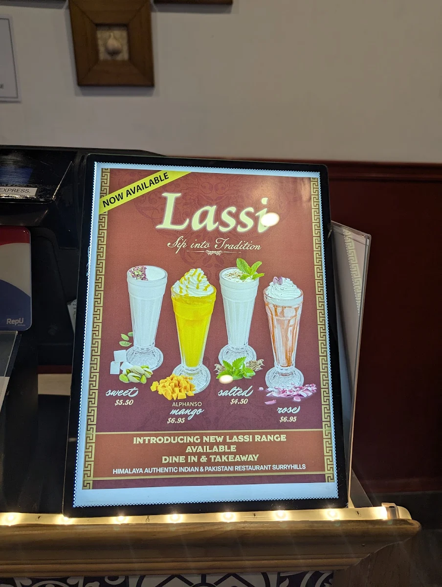 Menu, Himalaya Authentic Pakistani & Indian Restaurant