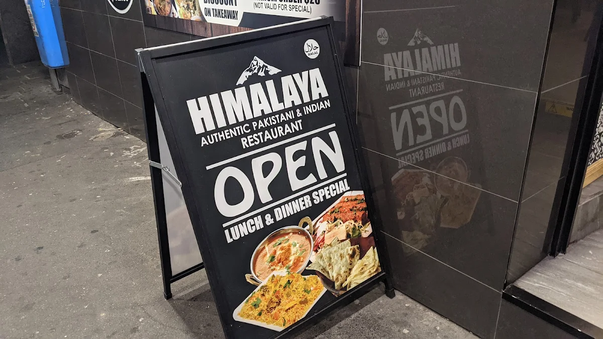 Menu, Himalaya Authentic Pakistani & Indian Restaurant