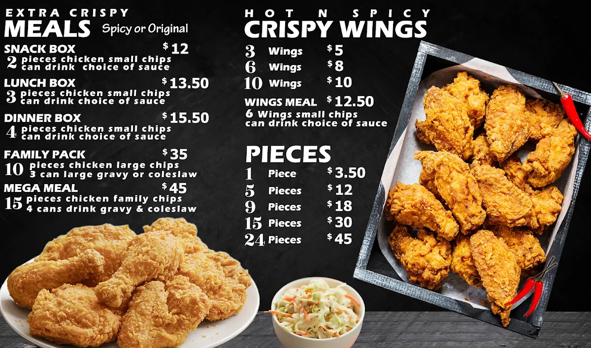 Menu, Extra Crispy - Edensor Park